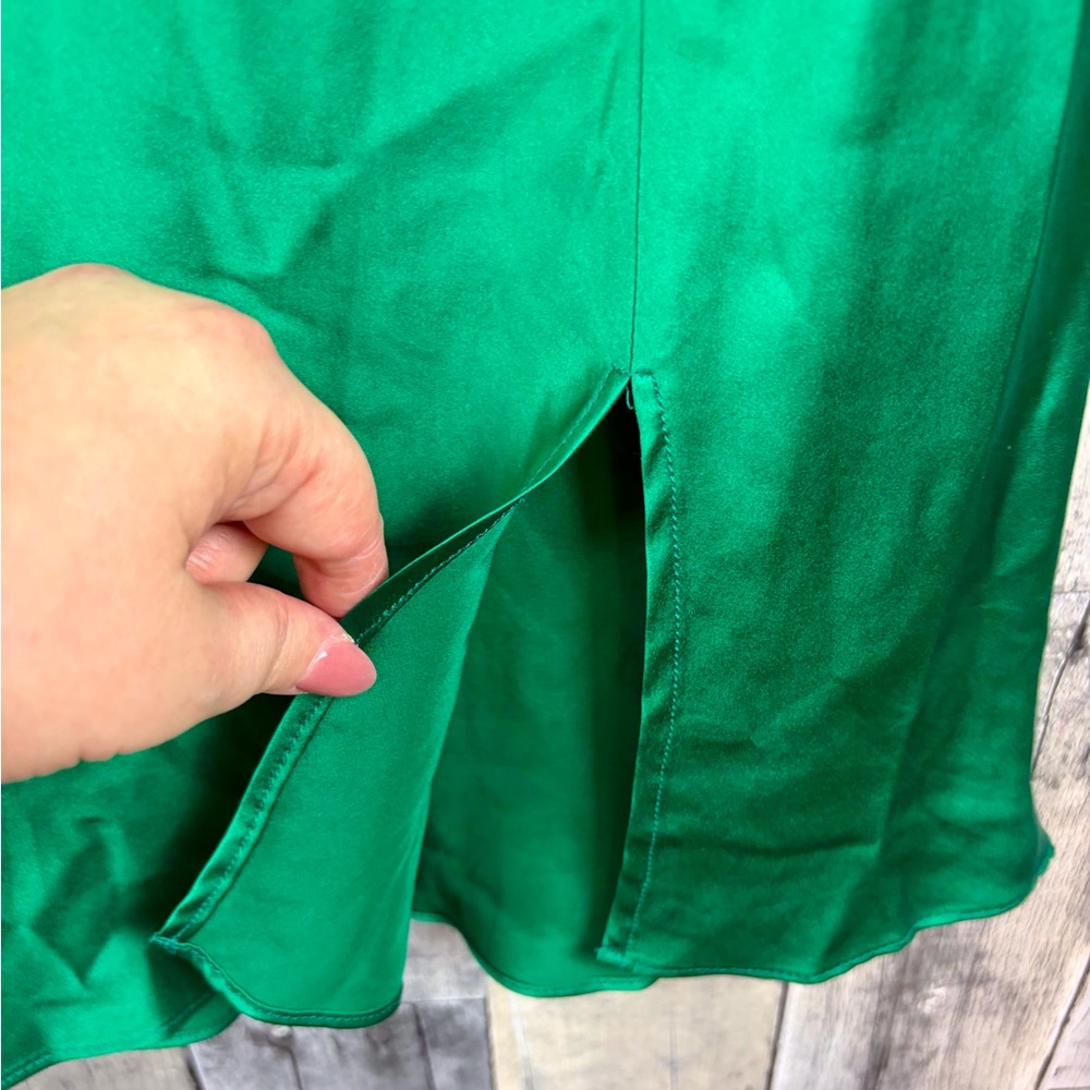 NWT Amanda Uprichard Queens Mini Dress in Dark Green Size Small. - Picture 6 of 12